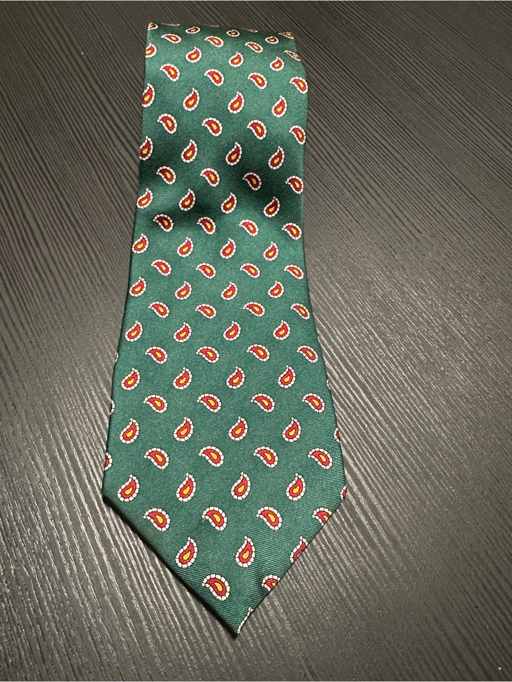 Lauren Ralph Lauren 100% Silk Micro Paisley Men’s Tie